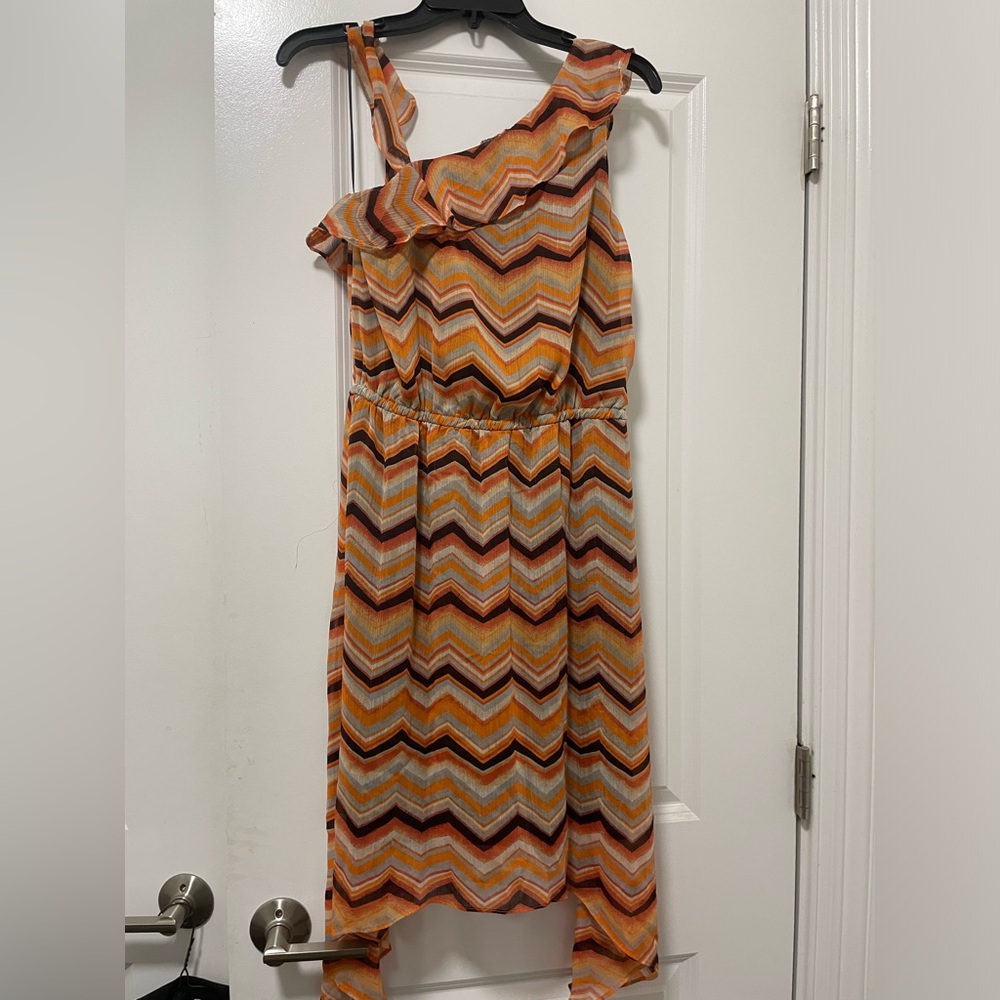 Christina Multicolor Chevron Dress